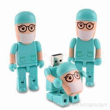 Secure USB Flash Drive with 1GB to 16GB Memory Capacity and Free Sample